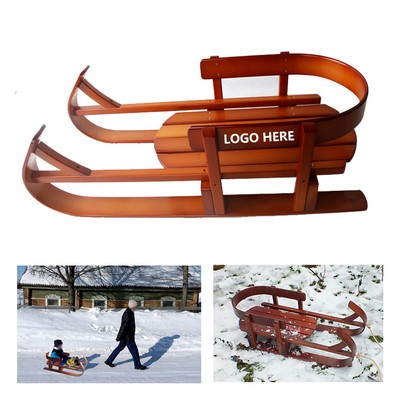 Wood climbing plough sled
