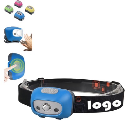 Sensor Activated Headlamp Flashlight with Sensor Modes