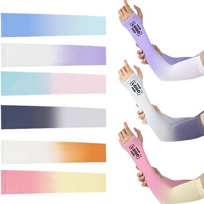 Gradient Color Ice Silk Sunscreen Sleeve