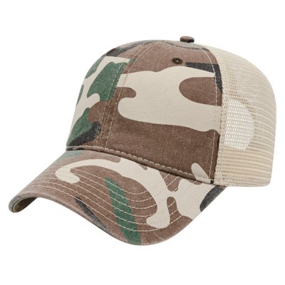 Premium Woodland Camo Trucker Cap