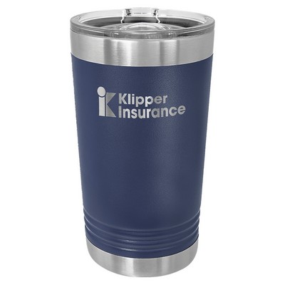 Polar Camel Navy Blue 16 oz. Pint with Slider Lid