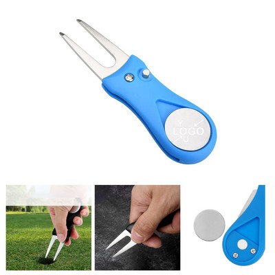 Compact Golf Divot Repair Tool