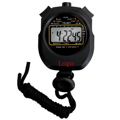 Professional Digital Sports Stopwatch & Timer with Lanyard