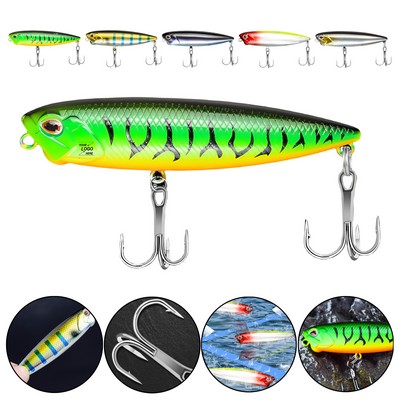 14.5g Topwater Zigzag Walking Bait Floating Pencil Lure with Rattles for Bass and Pike