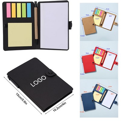 Recyclable Memo Sticky Jotter with Pen - By Air