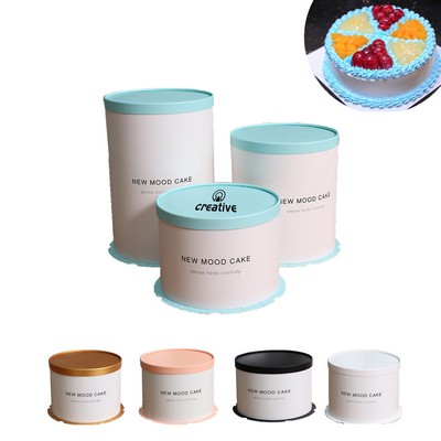 Round Tube 6 Inch Paper Cake Box