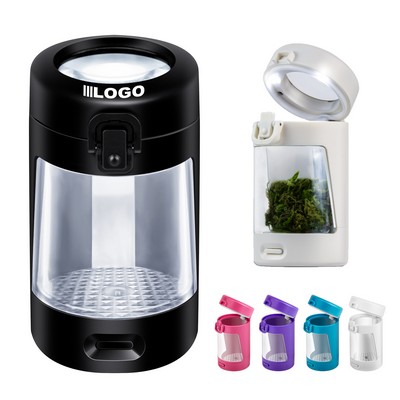 LED Lighted Transparent Sealed Storage Jar