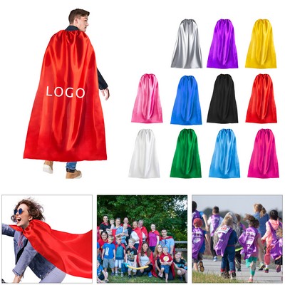 Adult Satin Cape – Custom Superhero or Event Costume Cloak
