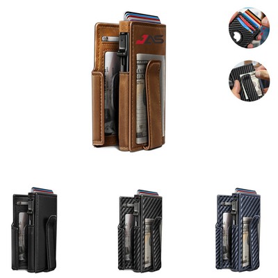 Wallet for Men with Slim Pop Up Card Holder