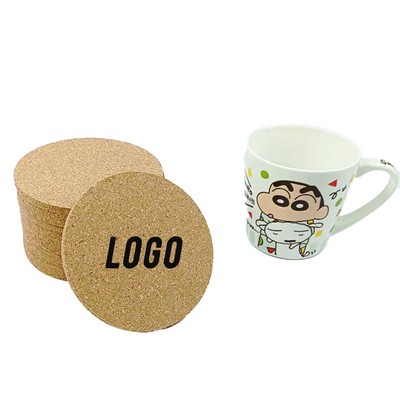 Anti Slip and Heat-insulating Circular Cork Coaster
