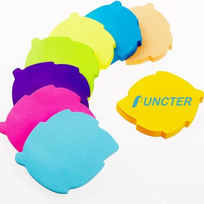 50 Sheets 2.75 inch Adhesive Leaf Shape Sticky Notes Notepaper