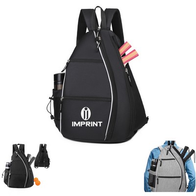 Sling Bag Crossbody Backpack For Pickleball Tennis