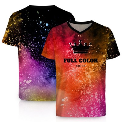 200g V Neck Sublimated Shirt