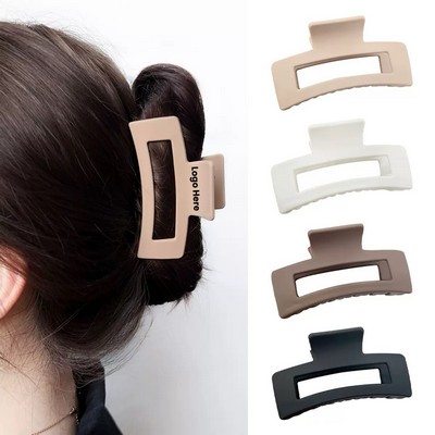 Soft Touch Square Hair Clip