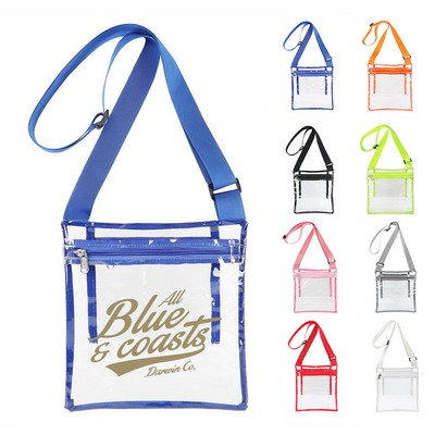 Clear PVC Stadium Shoulder Bag