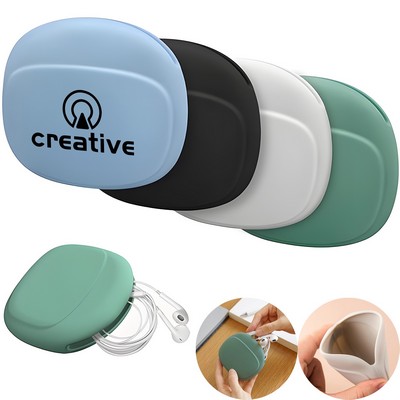 Silicone Headphone Organizer-Data Cable Storage Case