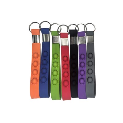 MOQ100 Silicone keychain