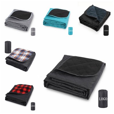 Portable Polar Fleece Camping Picnic Blanket