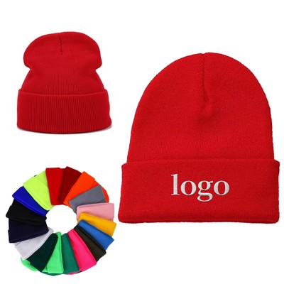 Farview Roll Up Cuff RPET Knit Beanie Cap Hat