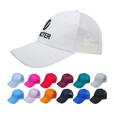 Color-Blocked Mesh Breathable Baseball Cap