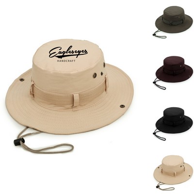 Wide Brim UV Protection Fisherman Bucket Hat