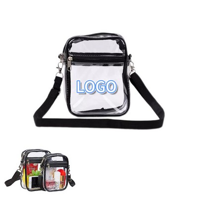 Transparent Pvc Crossbody Stadium Bag