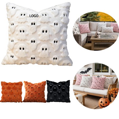 Spooky Ghost Plush Halloween Pillow Covers