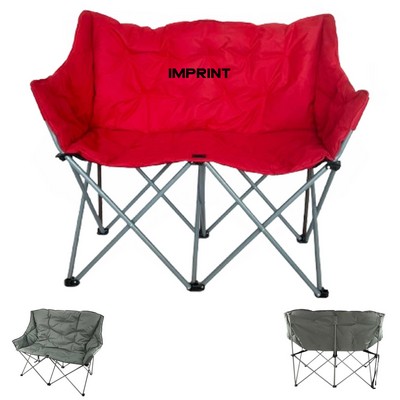 Double Camping Chair With Folding Design