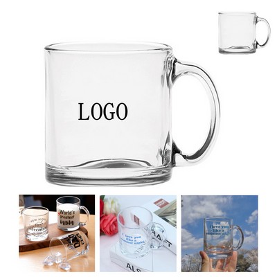 Large Glass Coffee Cups 13 oz