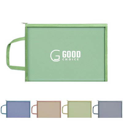 Single Layer Transparent Mesh Zipper Bag