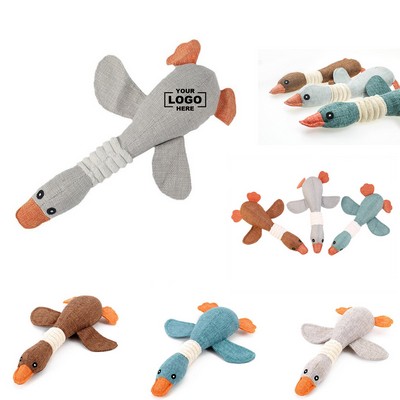 Durable Plush Dog Chew Toy with Squeaker