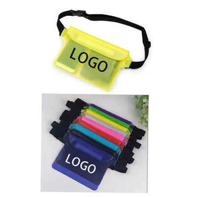Clear Waterproof PVC Fanny Pack w/Adjustable Waist Strap