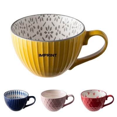 12Oz Retro Ceramic Milk Cup