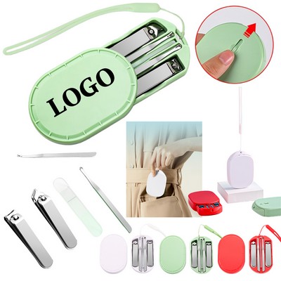 5-in-1 Portable Nail Care Kit with Compact Case