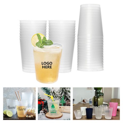 16-Ounce Matte Finish Plastic Tumblers