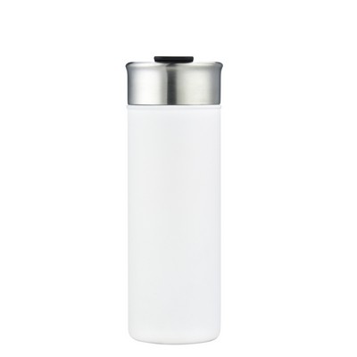 Endura 20 oz White Stainless Steel Bottle