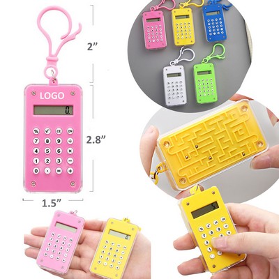 Pocket-Sized Calculator Keychain