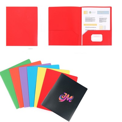 Heavy Duty Plastic File Folders with Pockets