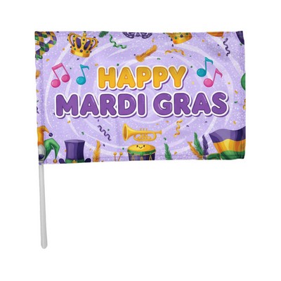 12"x18" Handheld Waving Flag with 22" Pole
