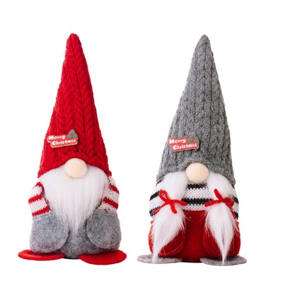 Christmas Decoration Pocket Hat Faceless Doll Red Rudolph Gnome Figurine