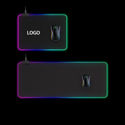 Glowing Pure Black Mouse Pad