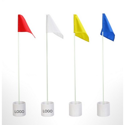 Golf Putting Green Hole Cup Flagstick Pin Marker for Practice and Course