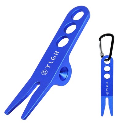 Golf Divot With Carabiner