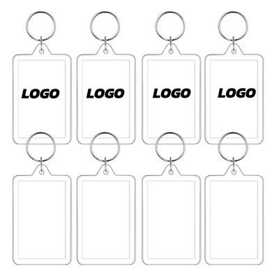 Fashionable And Creative Acrylic Photo Frame Keychain Holder