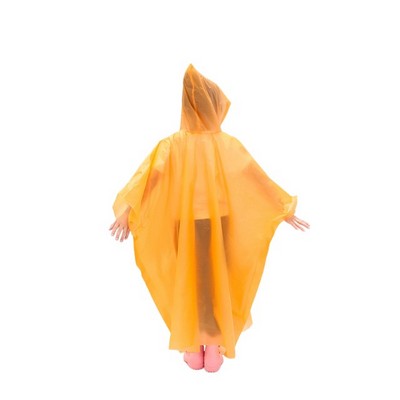 Disposable Rain Poncho For Kids