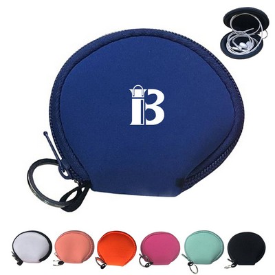 Portable Waterproof Neoprene Zipped Purse