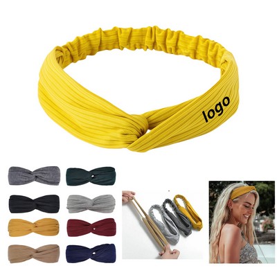 Boho Stretchy Knotted Hair Band For Women And Girls