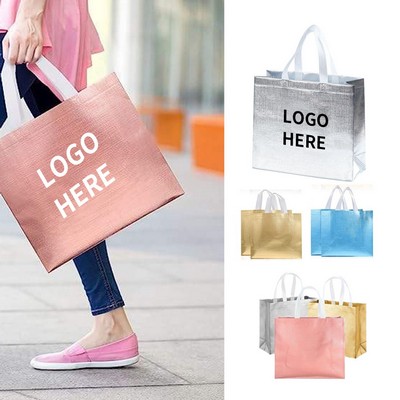 Glimmering Foil Laminate Tote Bags