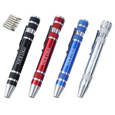 8" 1 Aluminum Pen Style Tool Kit