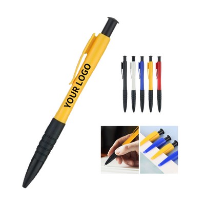 Plastic Material Bullet Telescopic Ballpoint Pen 0.7mm Refill